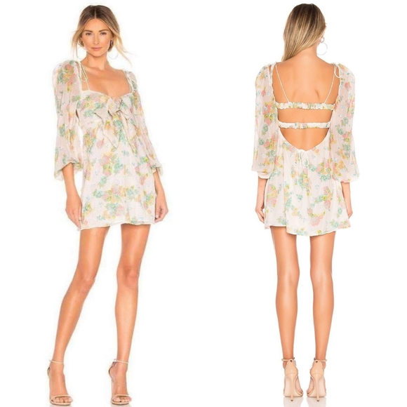 For love and lemons sequin floral mini dress - Picture 2 of 7